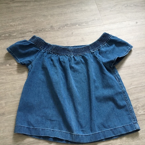 Jean off-the-shoulder Top - Aritzia Wilfred - Picture 2 of 4